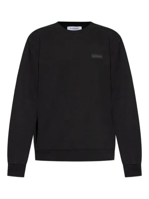 Givenchy logo-plaque sweatshirt Black BMJ0NT319B