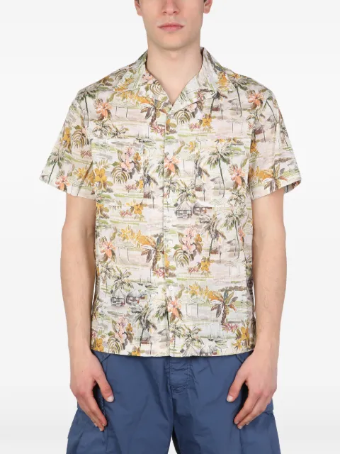 East Harbour Surplus floral-print pocket shirt Neutrals MIAMI29MULTI