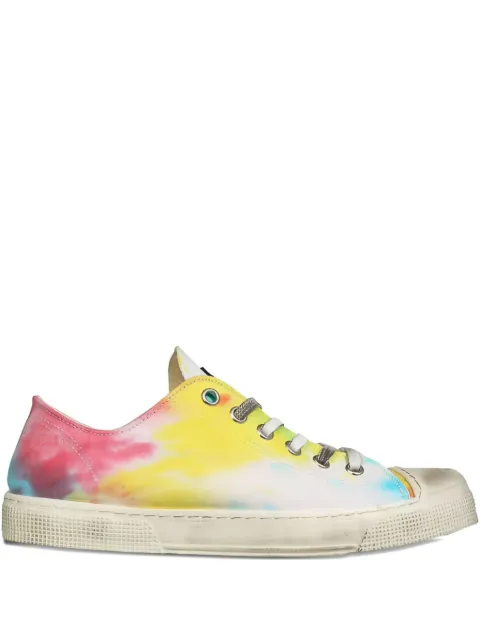 METAL GIENCHI x Jean Michel tie-dye sneakers Yellow GXULOWN000TYE0LIGH