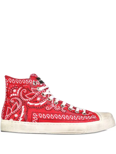 METAL GIENCHI high-top trainers Red GXUHIGN000BANDROSS
