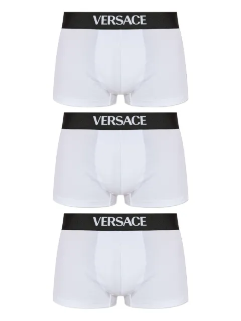 Versace cotton-jersey trunks 3-pack White 10209891A14783