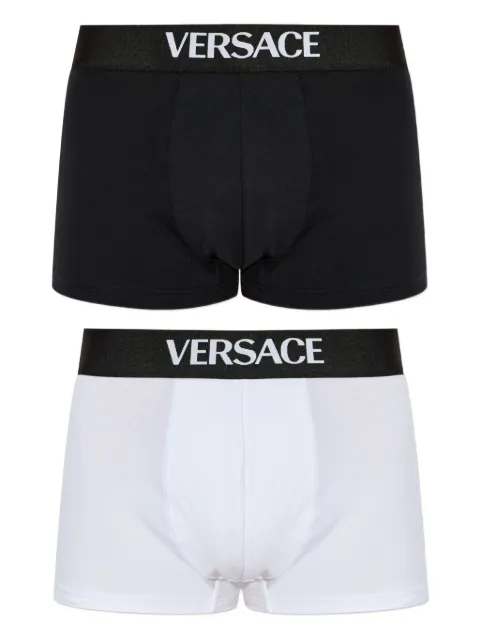 Versace cotton-jersey trunks 2-Pack Black 10209851A14783
