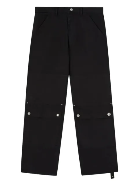 Peacemaker Oamc utility-pocket cotton trousers Black PCM1OP05BCO002099