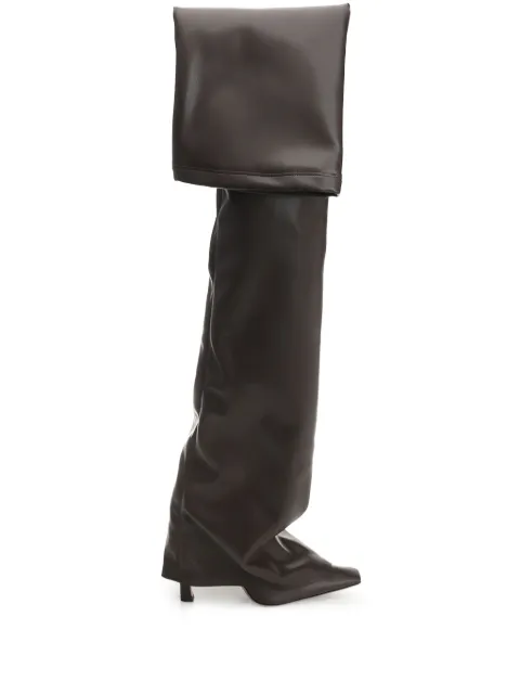 The Attico 95mm over-the-knee boots Brown 251WSH00872PUR003AA