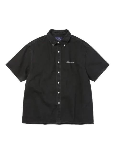 This Is Never That embroidered short-sleeve shirt Black TNCO0DSHTS01