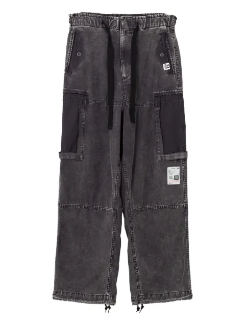 Maison MIHARA YASUHIRO panelled drawstring jeans Black J15PT172