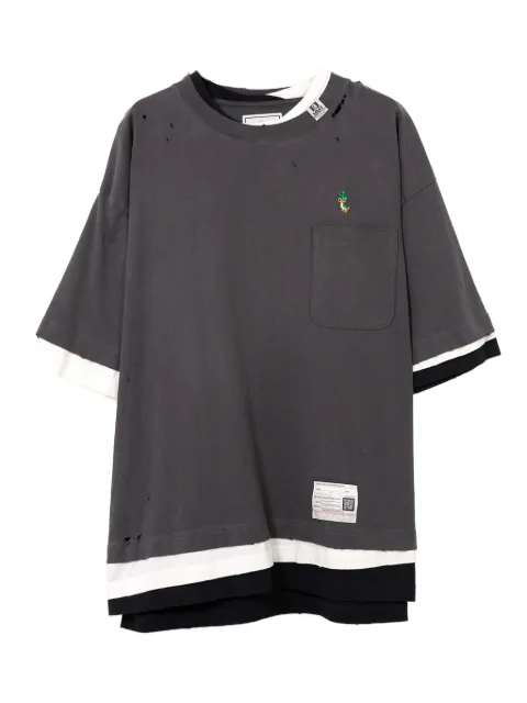 Maison MIHARA YASUHIRO layered pocket T-shirt Grey A15TS641