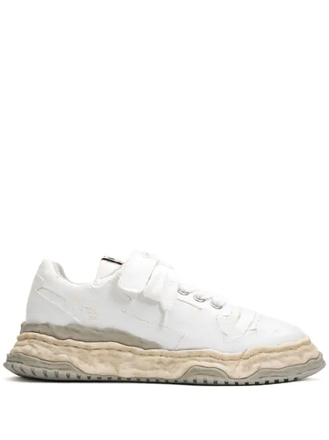 Maison MIHARA YASUHIRO Keith torn-film lace-up sneakers White A15FW711