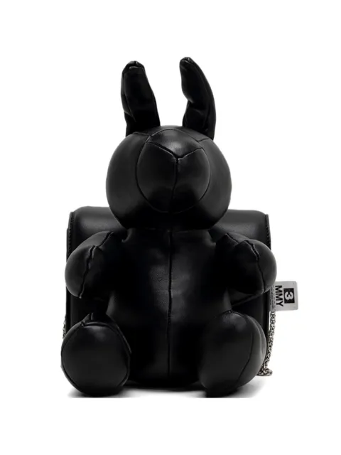 Maison MIHARA YASUHIRO Dolls Rabbit leather shoulder bag Black A15BG714