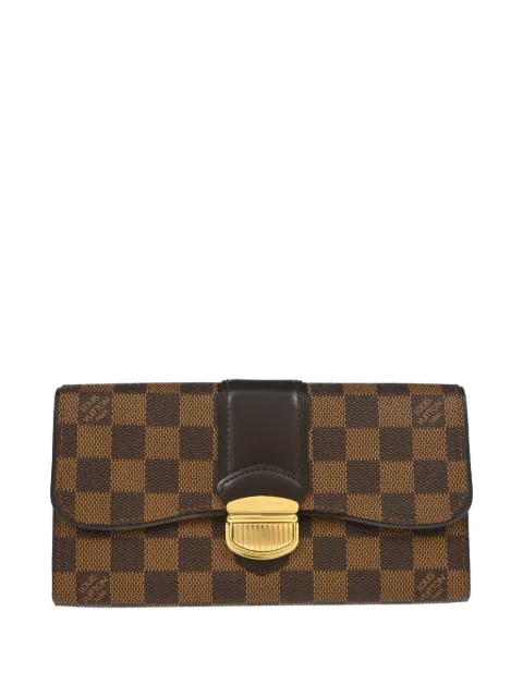 Louis Vuitton Pre-Owned 2011 Damier Portefeuille Sistina wallet Brown 185762