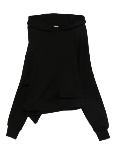 Junya Watanabe asymmetric-design hoodie Black JPT0161