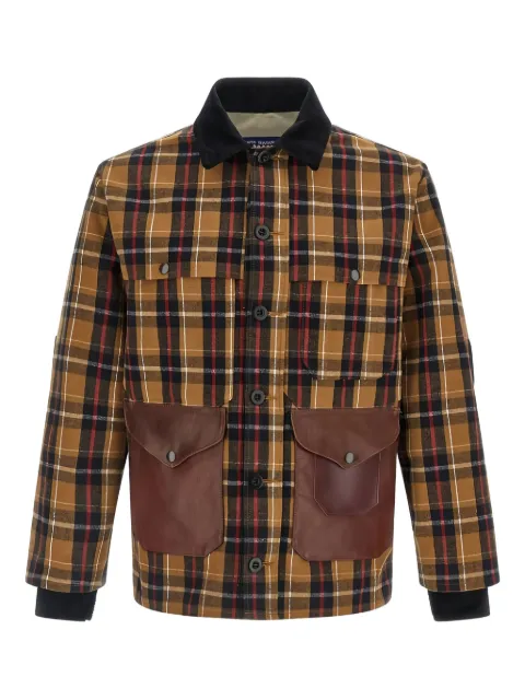 Junya Watanabe MAN x Filson checked corduroy-collar jacket Brown WPJ0241