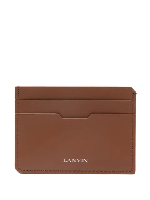 Lanvin logo-print cardholder Brown LMSLTWCCSMLE657