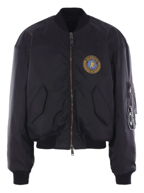 Balenciaga padded bomber jacket Black 839101TOO04