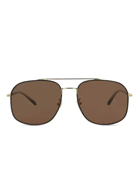 Gucci Eyewear pilot-frame sunglasses Brown GG1351S004