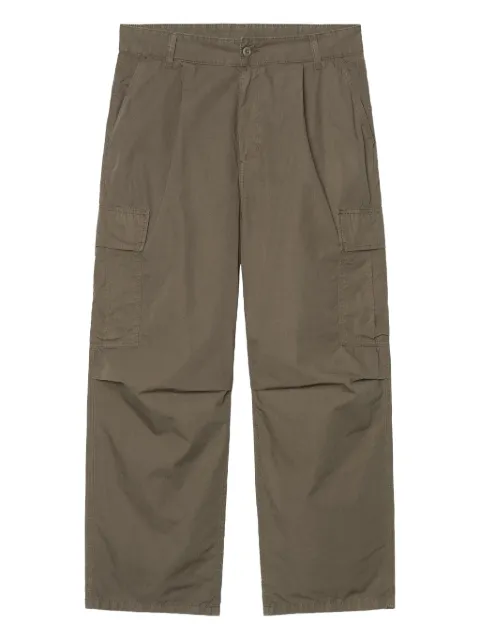 Carhartt WIP logo-patch cargo-pocket trousers Brown I0355652ZZGD
