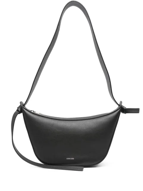 Jil Sander curved knotted shoulder bag Black J07WG0095P6582