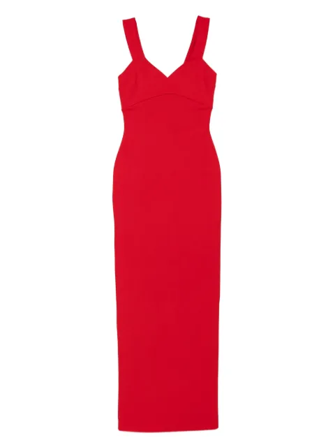 Solace London Nalani V-neck maxi dress Red OS44044