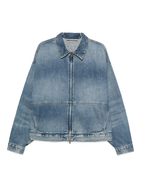 FEAR OF GOD ESSENTIALS zip-front denim jacket Blue 202SP254270F