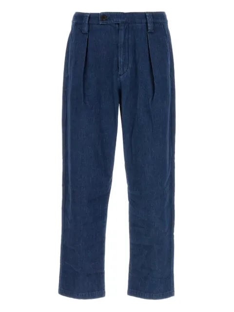 A.P.C. pleat-detailed cotton jeans Blue COHALH08428