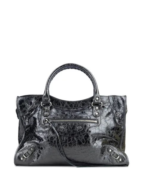 Balenciaga Neo Cagole leather shoulder bag Grey 8230582AA9R