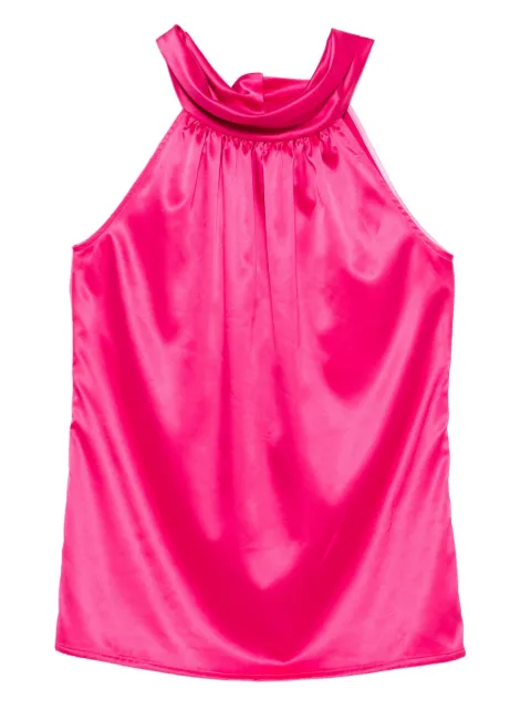 GIADA CURTI cowl-neck top Pink GCR23TA149S72FUXIA