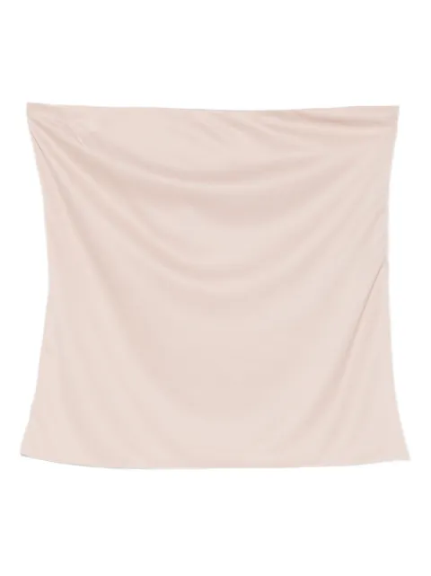 GIADA CURTI ruched strapless top Neutrals COVER60NUDE