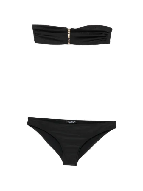 Balmain zip-fastening bikini Black JQ00200CB51