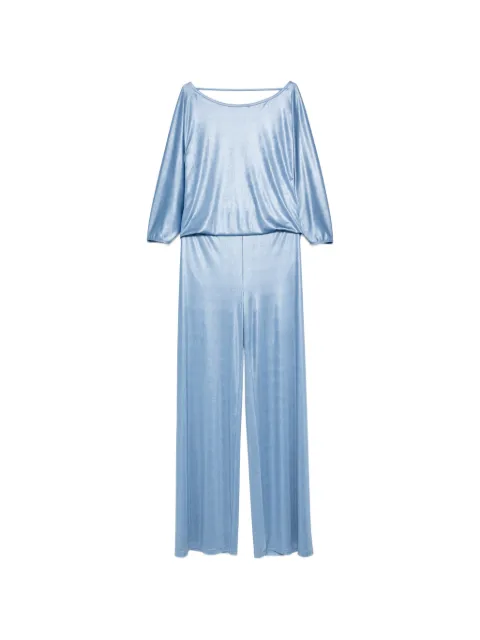 ALESSANDRO LEGORA backless jumpsuit Blue PE22AT111AZZURRO