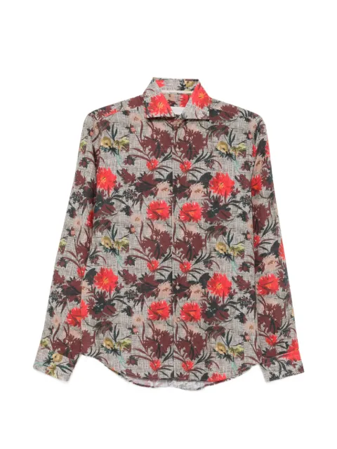 Alessandro Lamura floral-print long-sleeve shirt Grey NERANO