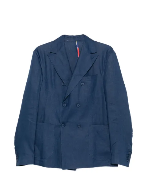 Alessandro Lamura double-breasted peak-lapels blazer Blue FEUDI04