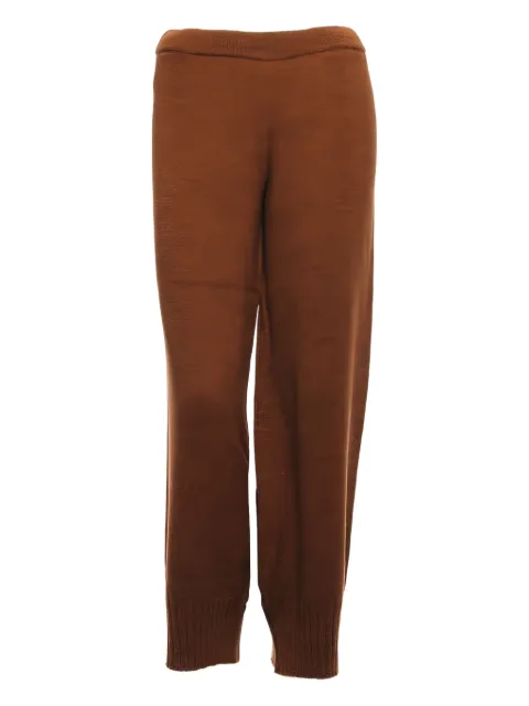 Akep knitted trousers Brown PTKD03037V5