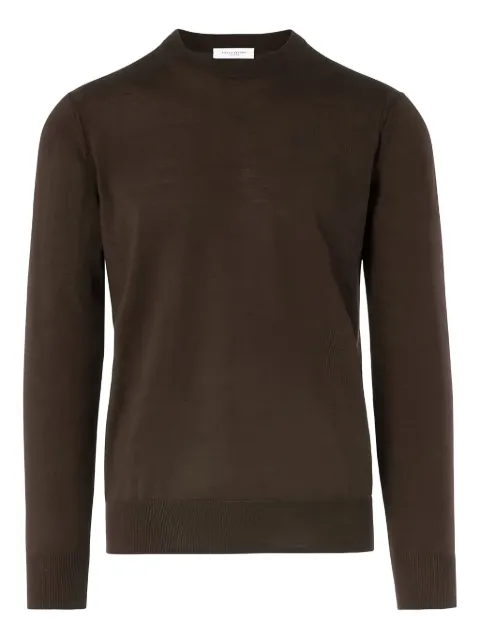 Paolo Pecora round-neck wool sweater Brown A001F0012358