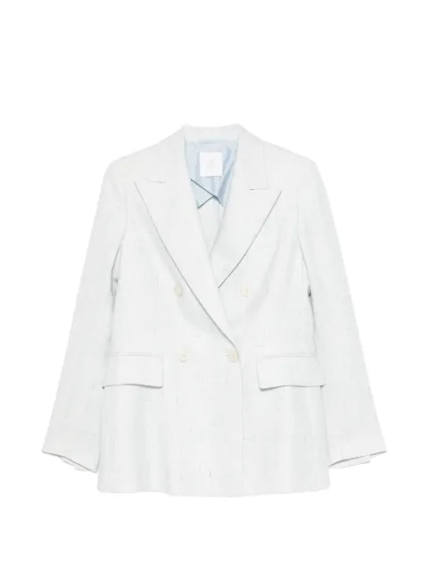 Eleventy double-breasted peak-lapel blazer Blue I85GIAF02TES0I033