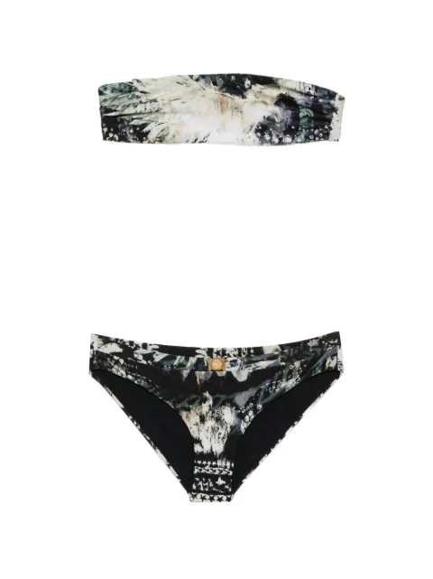 Balmain abstract-print bikini Black JQ08