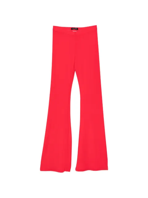 ALESSANDRO LEGORA elasticated-waist flared trousers Red 321BS69
