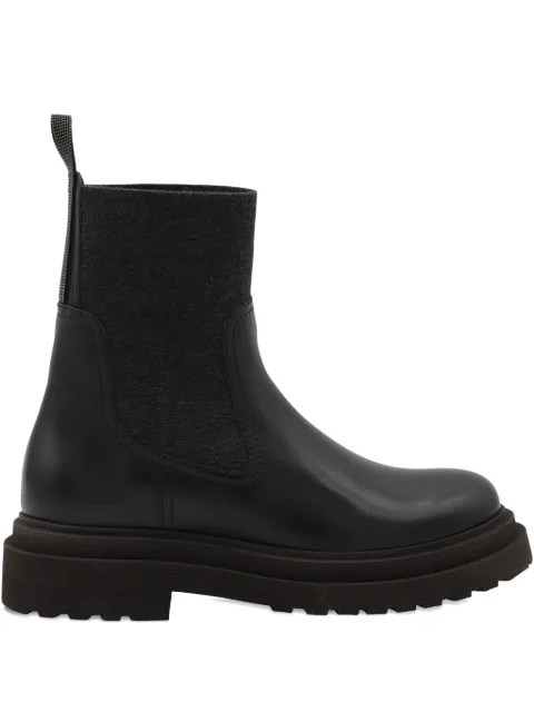Brunello Cucinelli platform Chelsea boots Black MZOLG3034C101