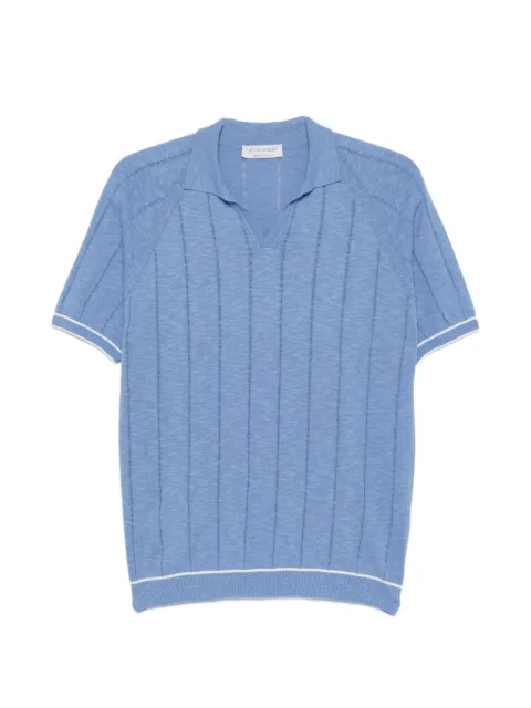 Jeordie's vertical-stripe short-sleeve T-shirt Blue 20623CELESTE