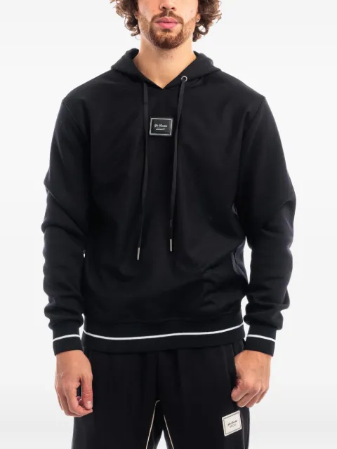 YES LONDON logo-detail hoodie Black XMF3876NERO