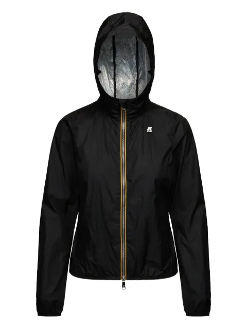 K-Way hooded zip-front jacket Black K5114RWLIL