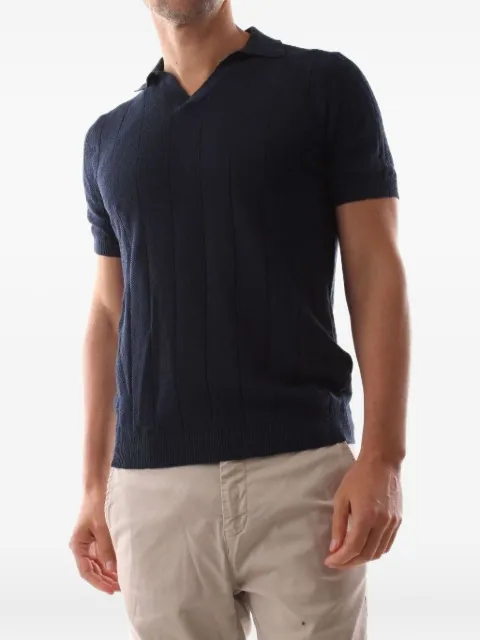 Jeordie's ribbed T-shirt Blue 20563BLU
