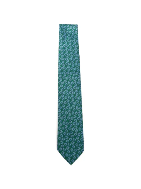 Antonio Muro floral-pattern tie Green CRAVATTAVERDEBOSCO