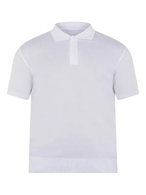YES LONDON three-button knitted polo shirt White XML3558