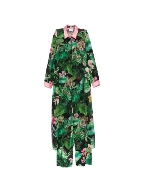 ALESSANDRO LEGORA jungle-print jumpsuit Green PE22AT123VERDE