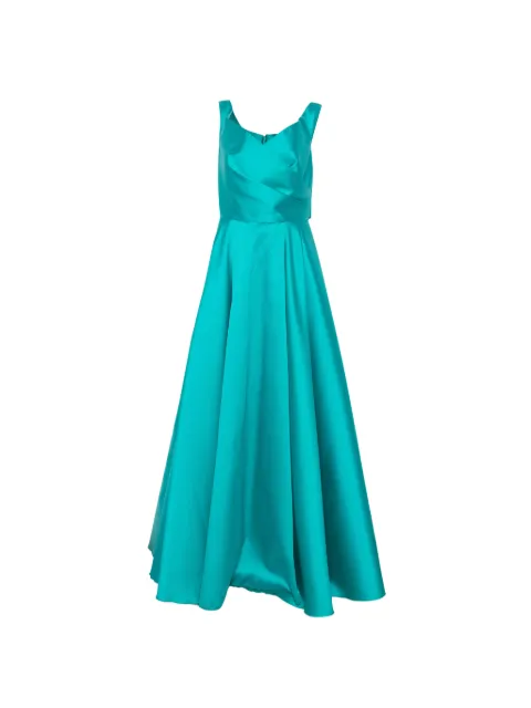 ALESSANDRO LEGORA bow-detail maxi dress Green PE22AT102