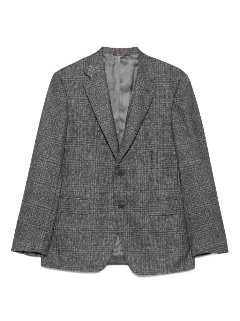 Canali checked two-button blazer Grey CF0279912280