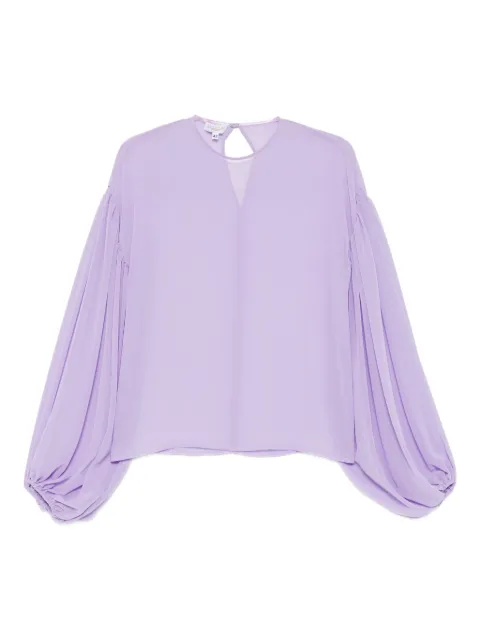 GIADA CURTI balloon-sleeve top Purple GCR23KP156G63LILLA