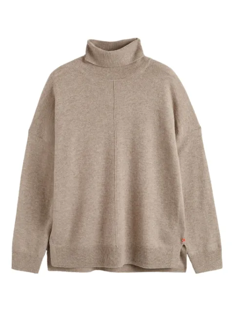 Chinti & Parker roll-neck side-split jumper Neutrals KPS2321