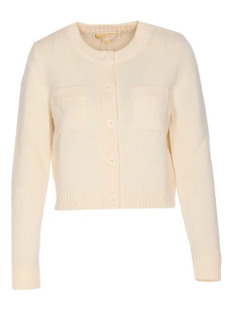 Michael Michael Kors wool pocket cardigan Neutrals MT561BDF2G