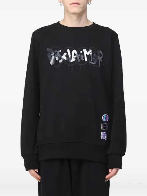 DISCLAIMER graffiti-print sweatshirt Black 22IDS53111NERA